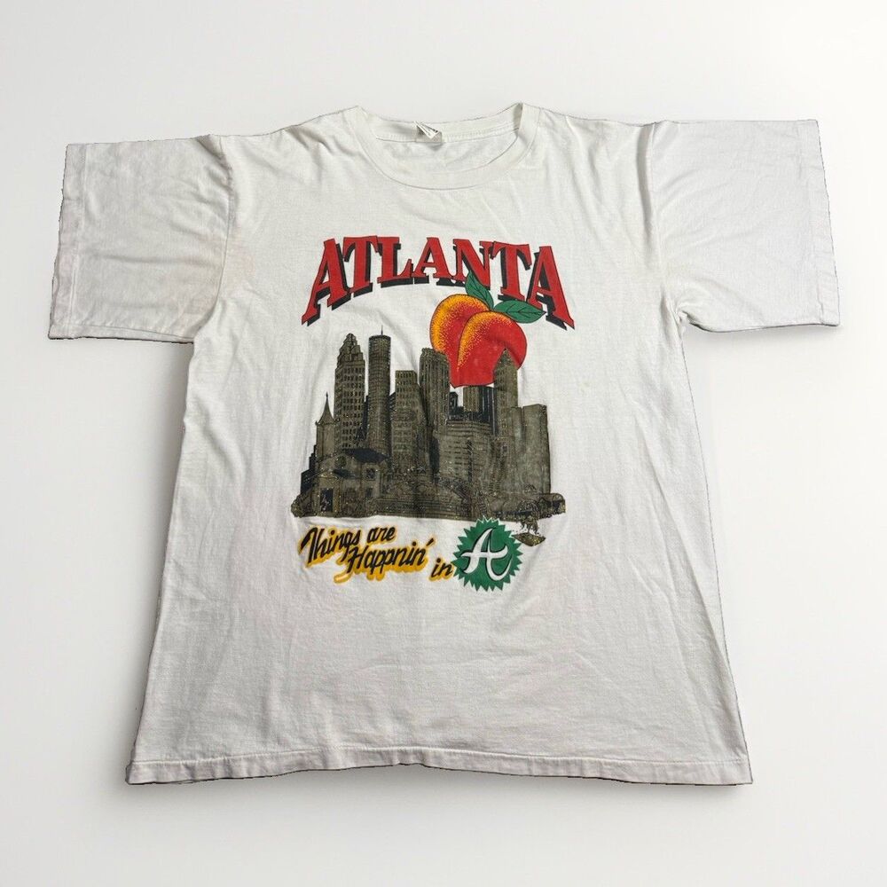 Vintage Single Stitch Atlanta Peach City T Shirt Men’s XL
